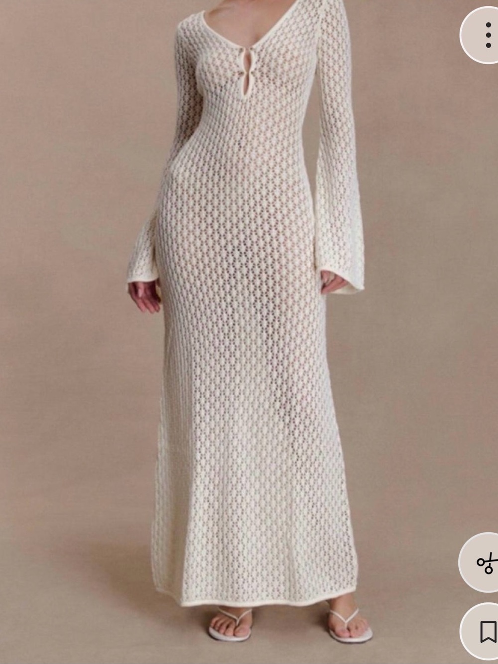 Meshki Maxi Crochet Cover Up